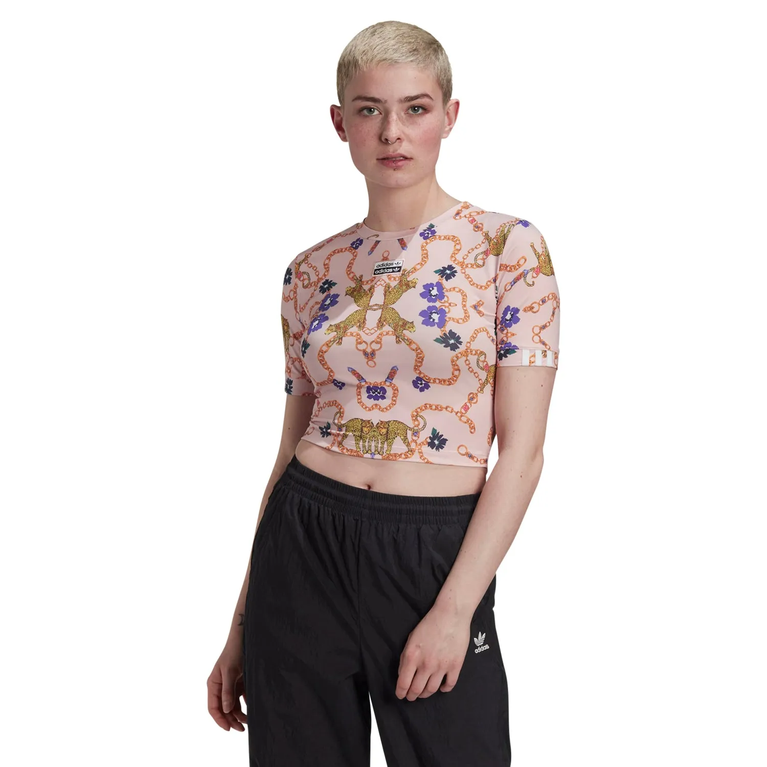 Adidas Originals X Her Studio London Cropped Tee - Pink