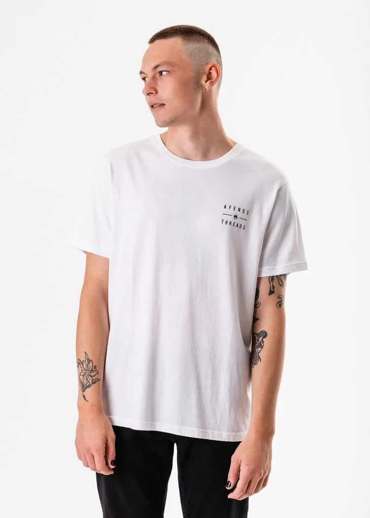 Afends Company Standard Fit Tee White M183010