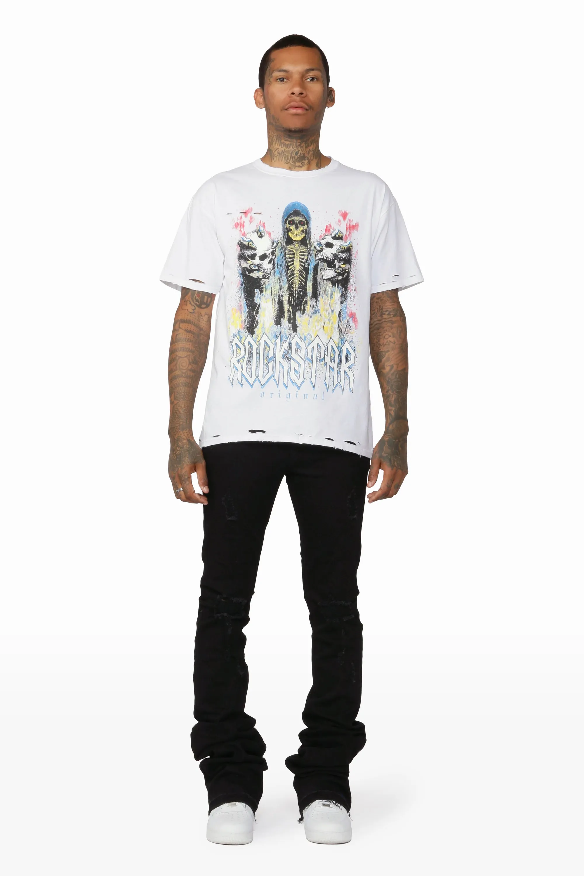 Aki White Graphic T-Shirt