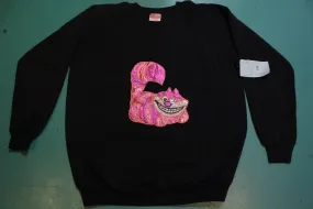 Alice In Wonderland Chesire Cat Eyes Vintage Handmade 80s Crewneck Sweatshirt