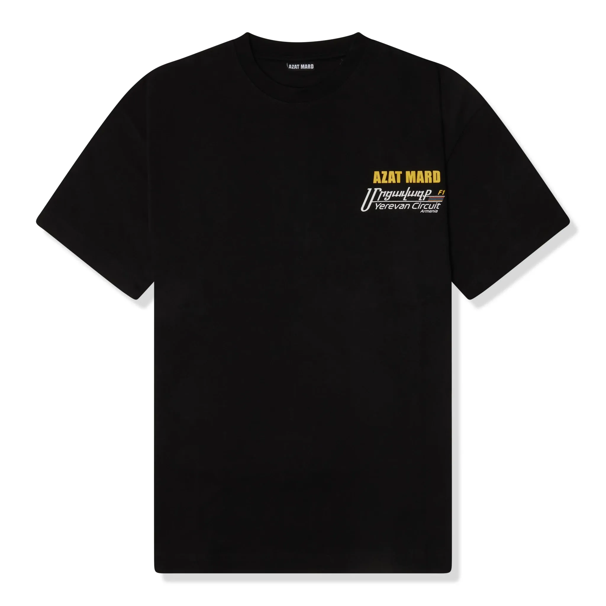 Azat Mard Yerevan Racing T-Shirt - Stylish Black Design for Racing Enthusiasts