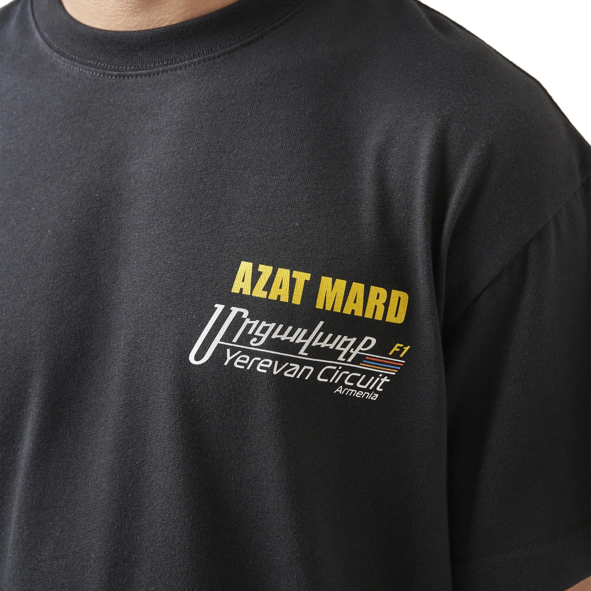 Azat Mard Yerevan Racing T-Shirt - Stylish Black Design for Racing Enthusiasts