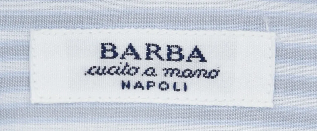 Barba Napoli Light Gray Shirt - Slim