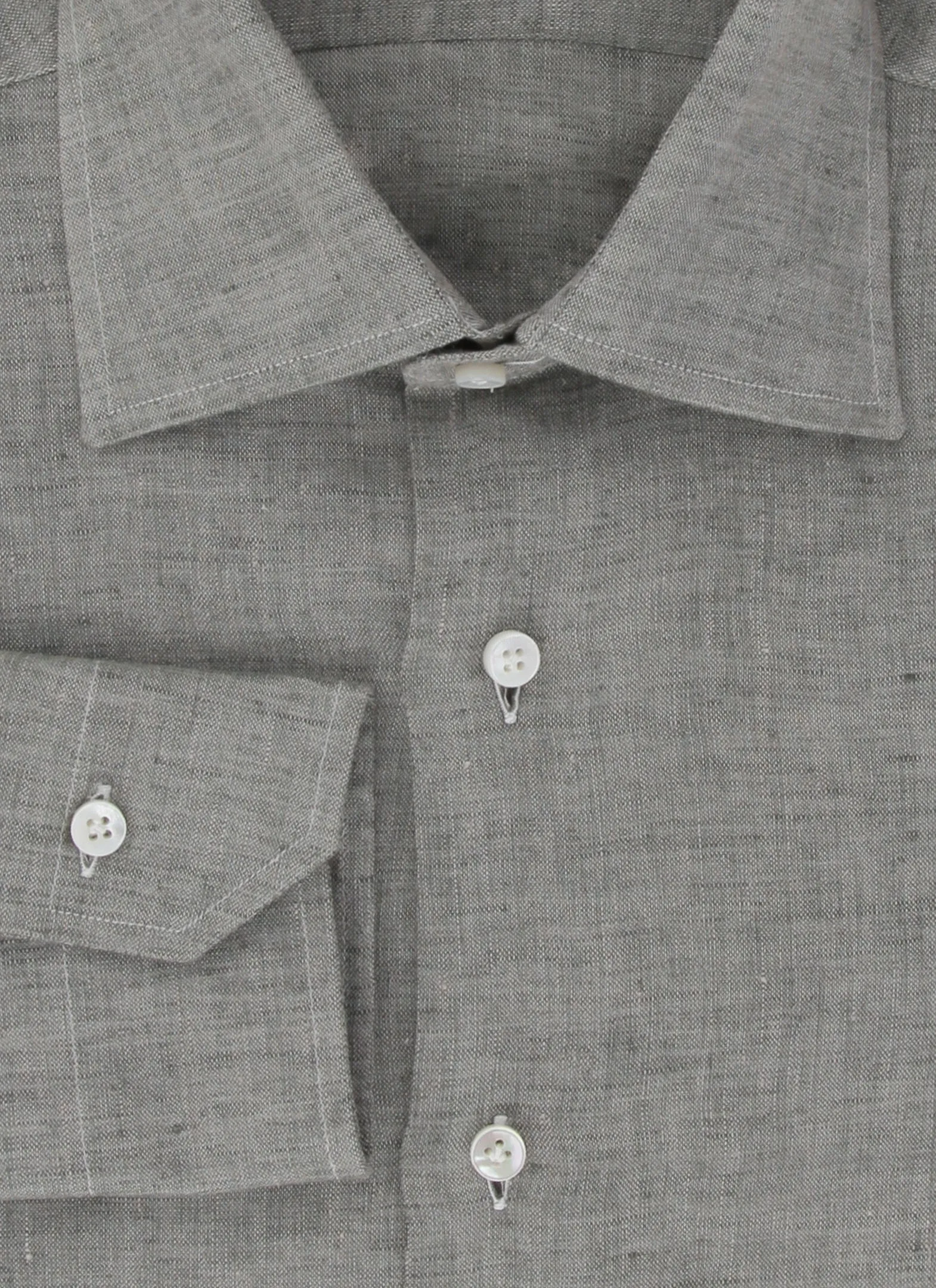 Barba Napoli Light Gray Shirt - Slim