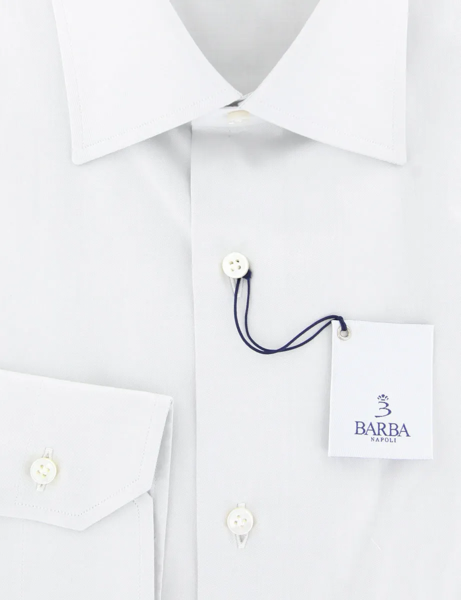 Barba Napoli Light Gray Shirt - Slim