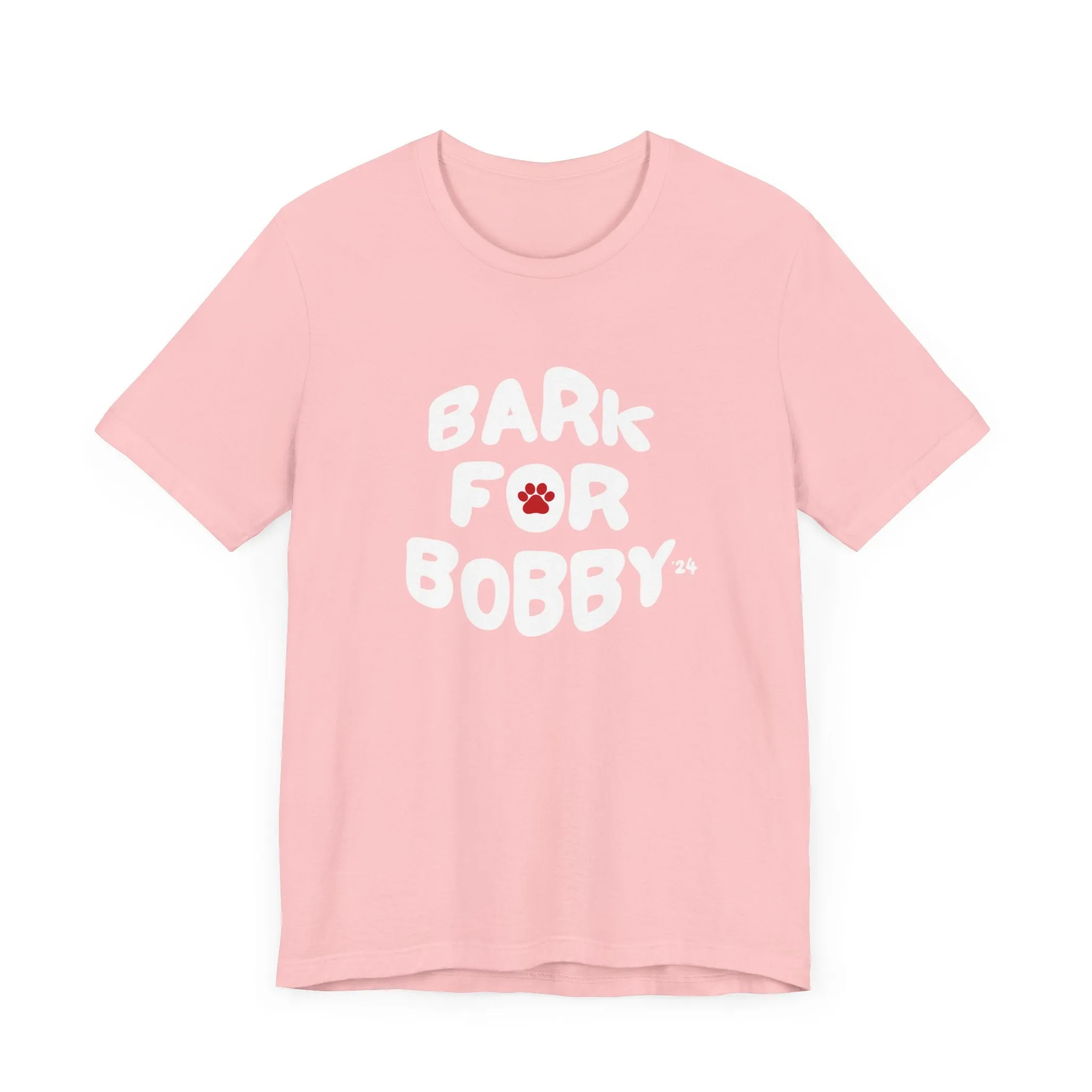 Bark For Bobby Unisex Tee Pink