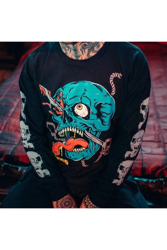 Blood Skull Longsleeve Tee