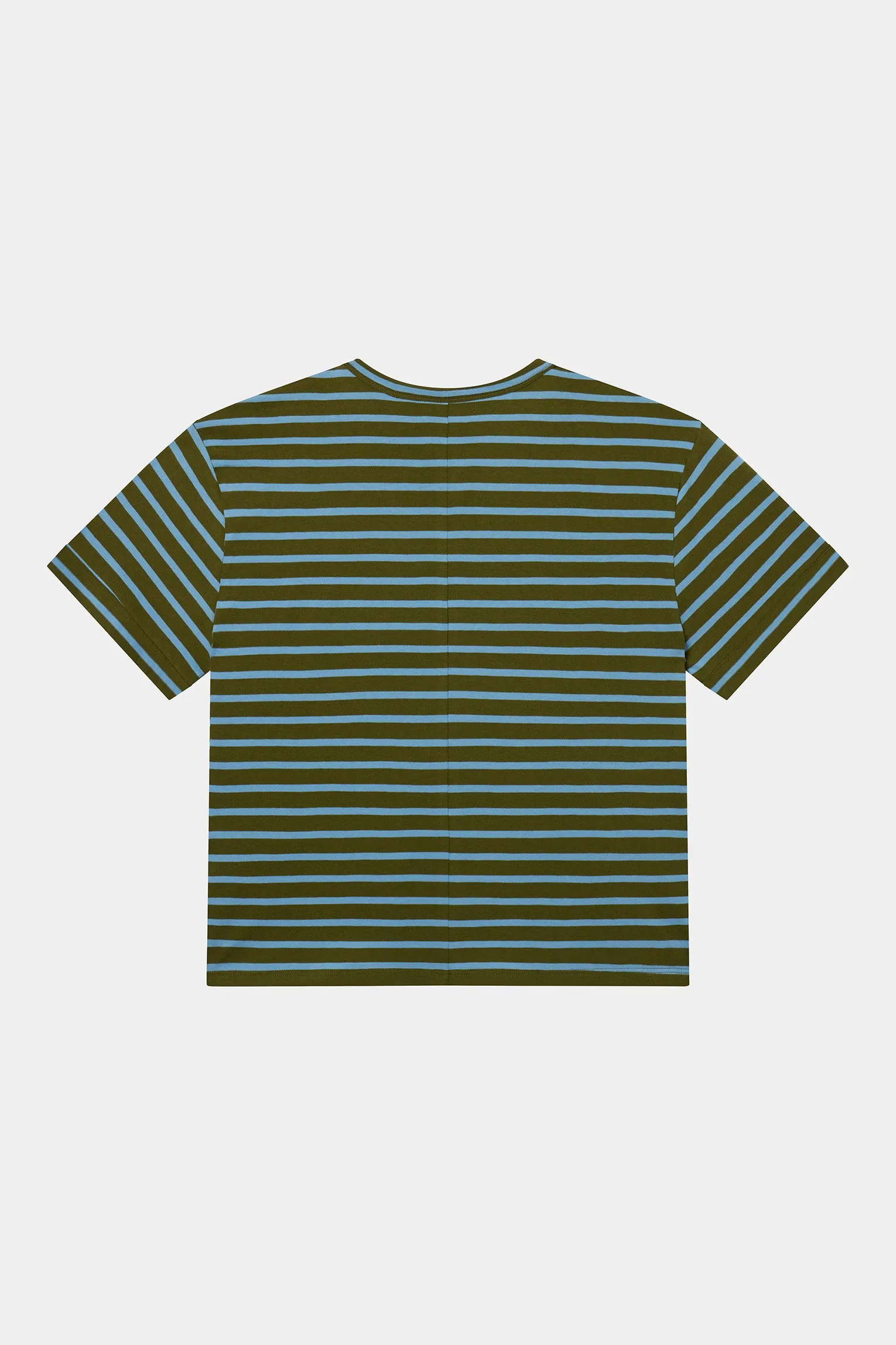 BOIFRIEND T-SHIRT IN OLIVE STRIPE