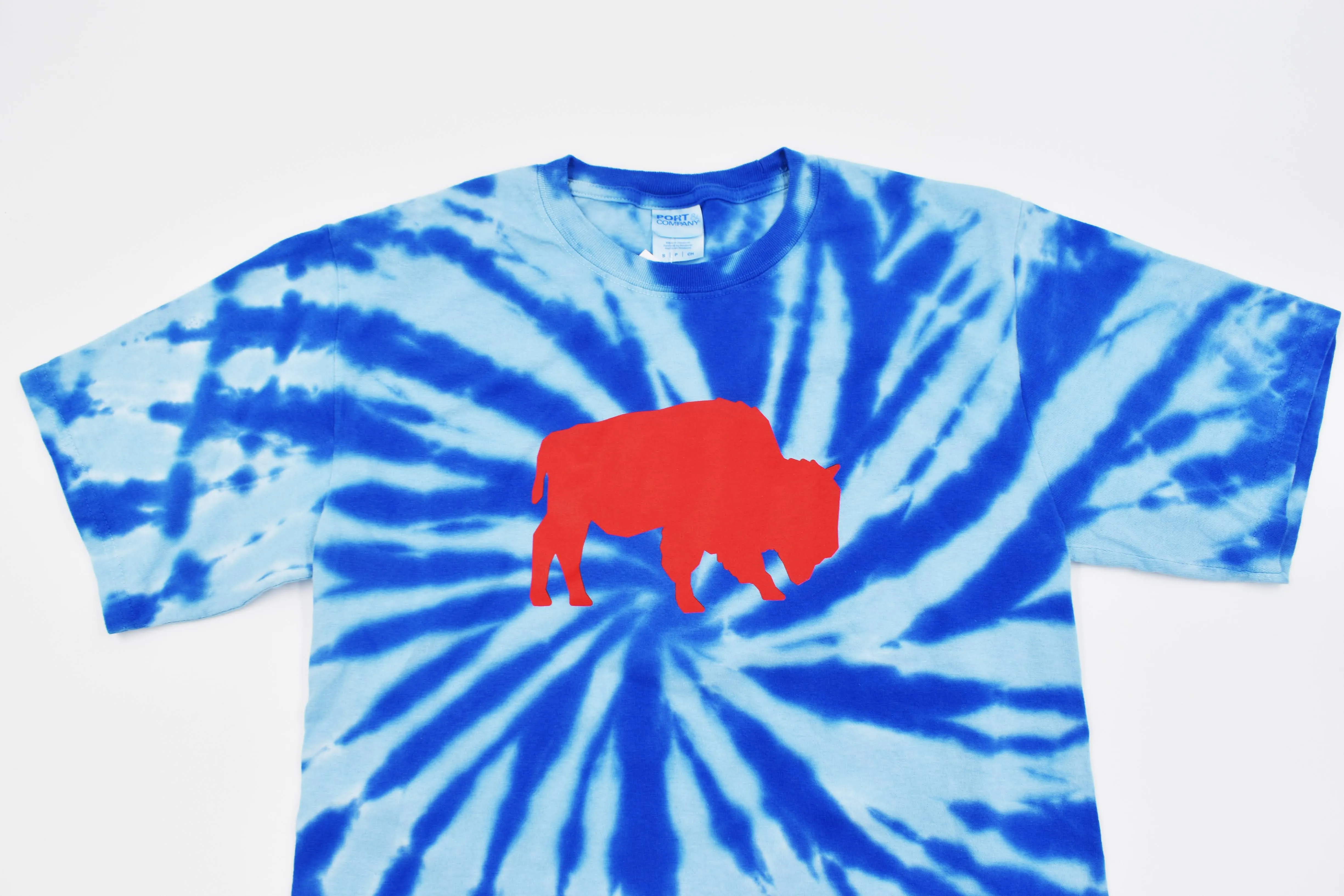 Buffalo Blue Tie Dye Short Sleeve Shirt