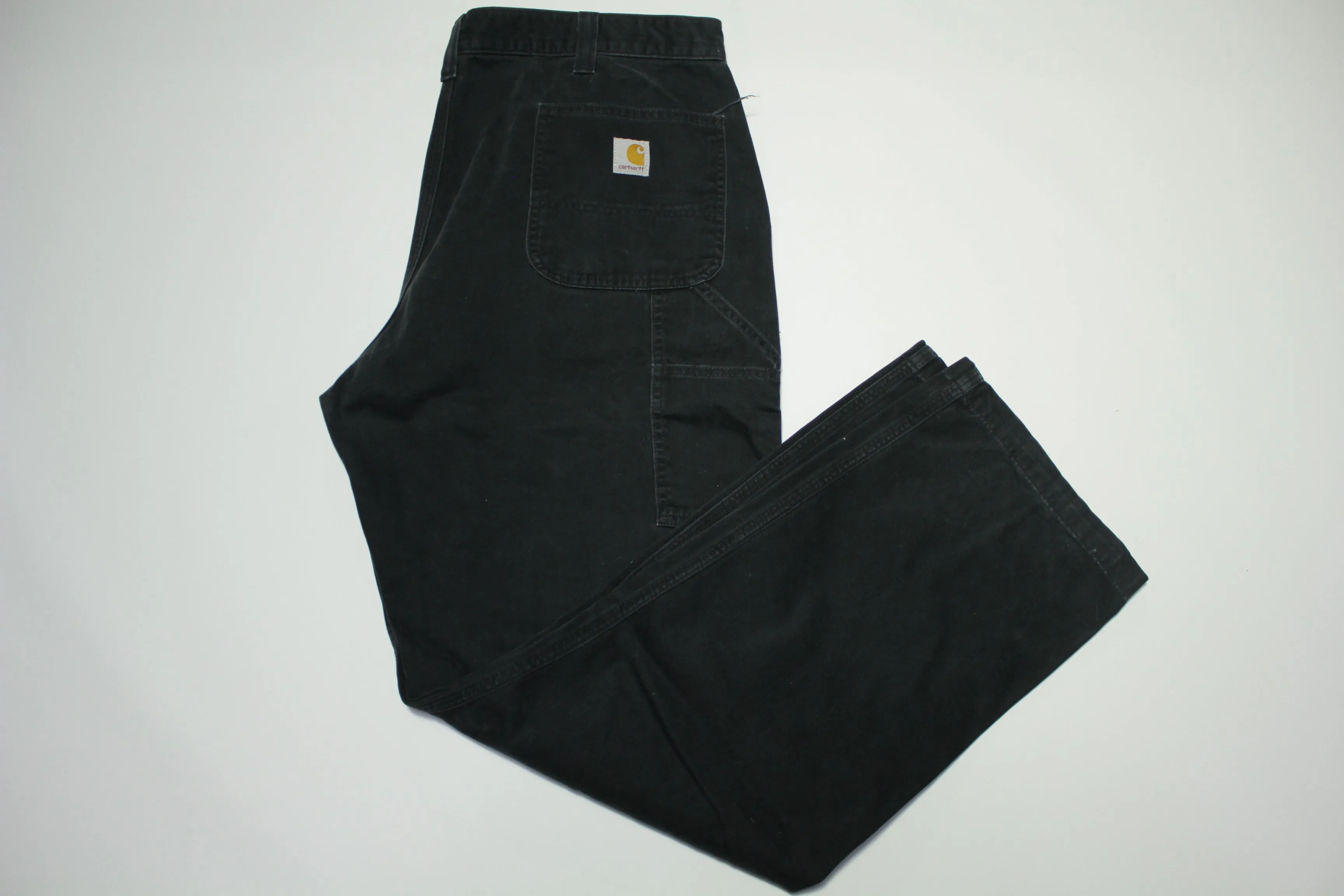 Carhartt B324 BLK Washed Twill Cargo Construction Work Pants