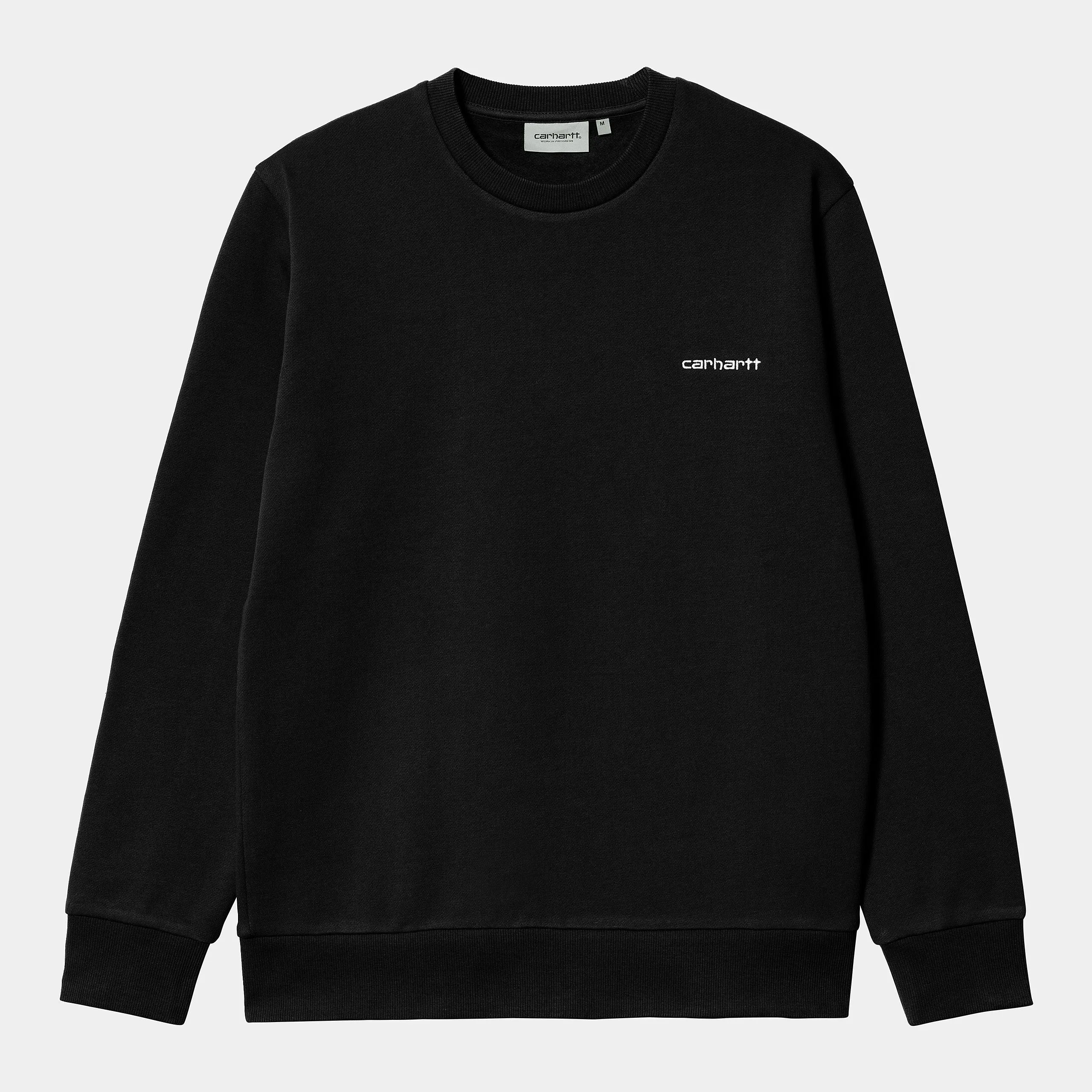 Carhartt WIP Script Embroidery Sweat Black