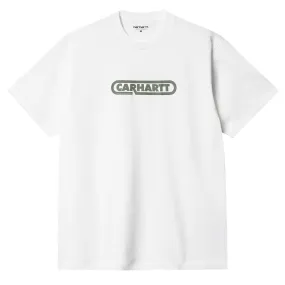 Carhartt WIP S/S Fuse Script T-Shirt White / Dollar Green