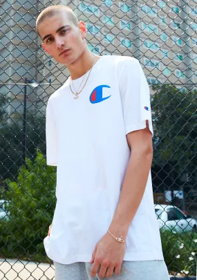 Champion Mens C Logo Tee White <BR> AY68N WIT