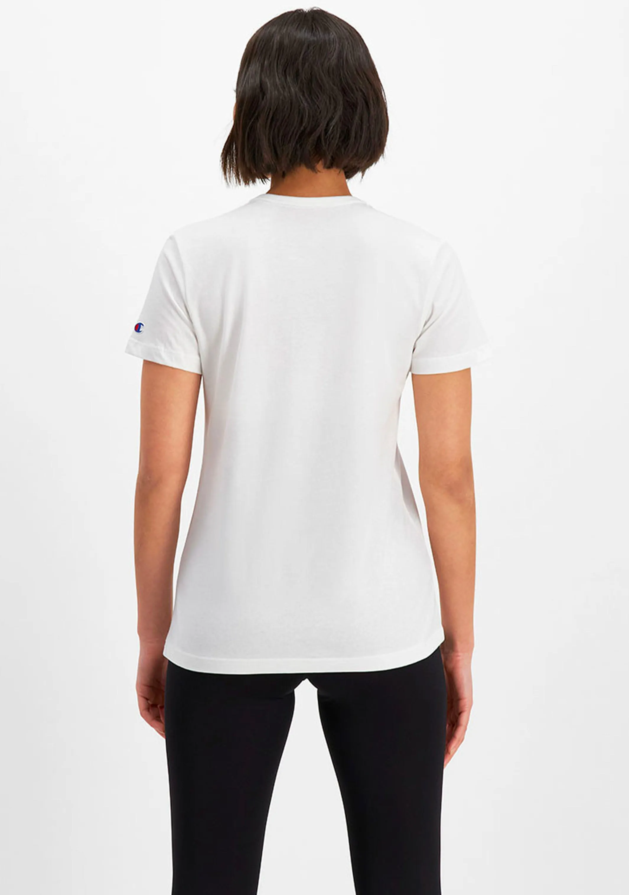 Champion Womens Script Short Sleeve Tee White <BR> CVRGN WIT