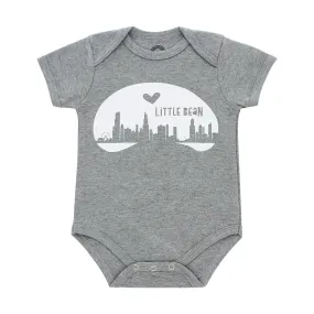 Chicago Little Bean Short Sleeve Onesie in 0-3 months