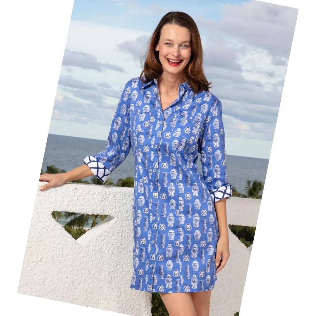 Chinoiserie Shirt Dress