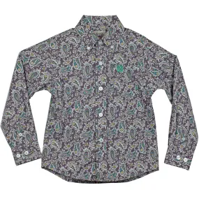 Cinch Toddler Boys' Paisley Print Button-Down Shirt