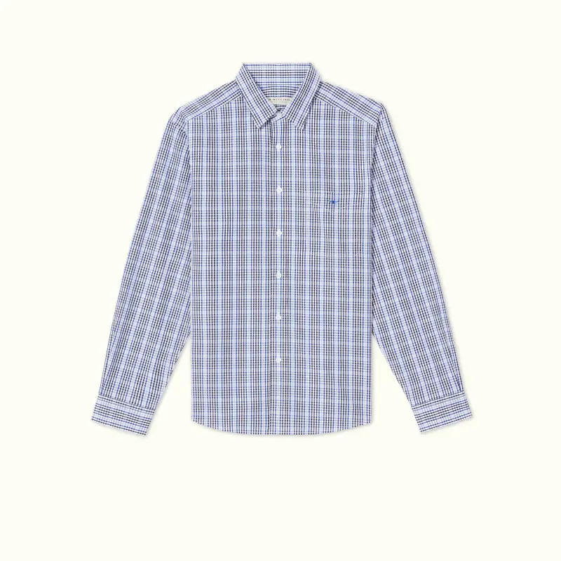 Collins Shirt - Check - Navy, Blue & White