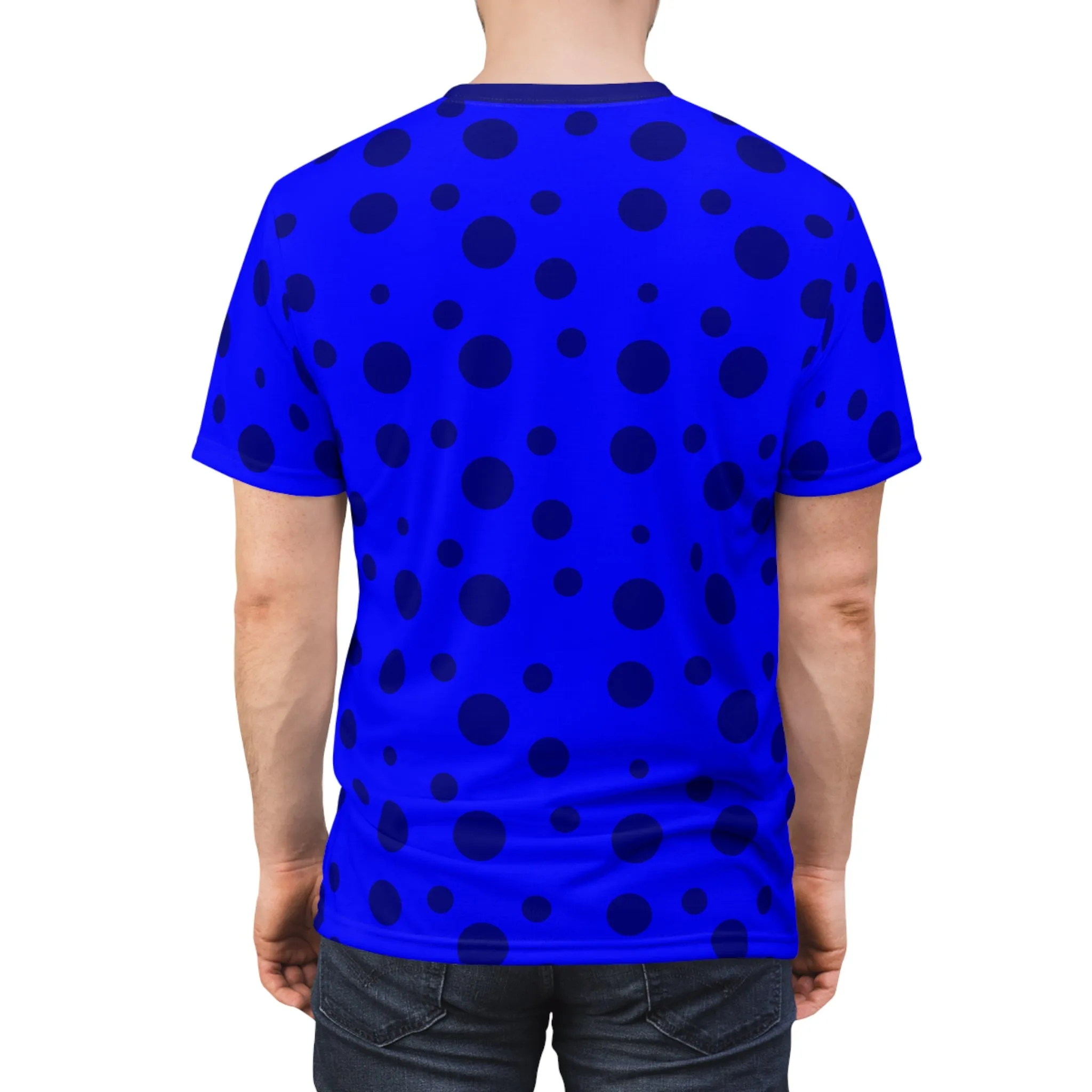 Dark Blue Spotted Blue Unisex Tee