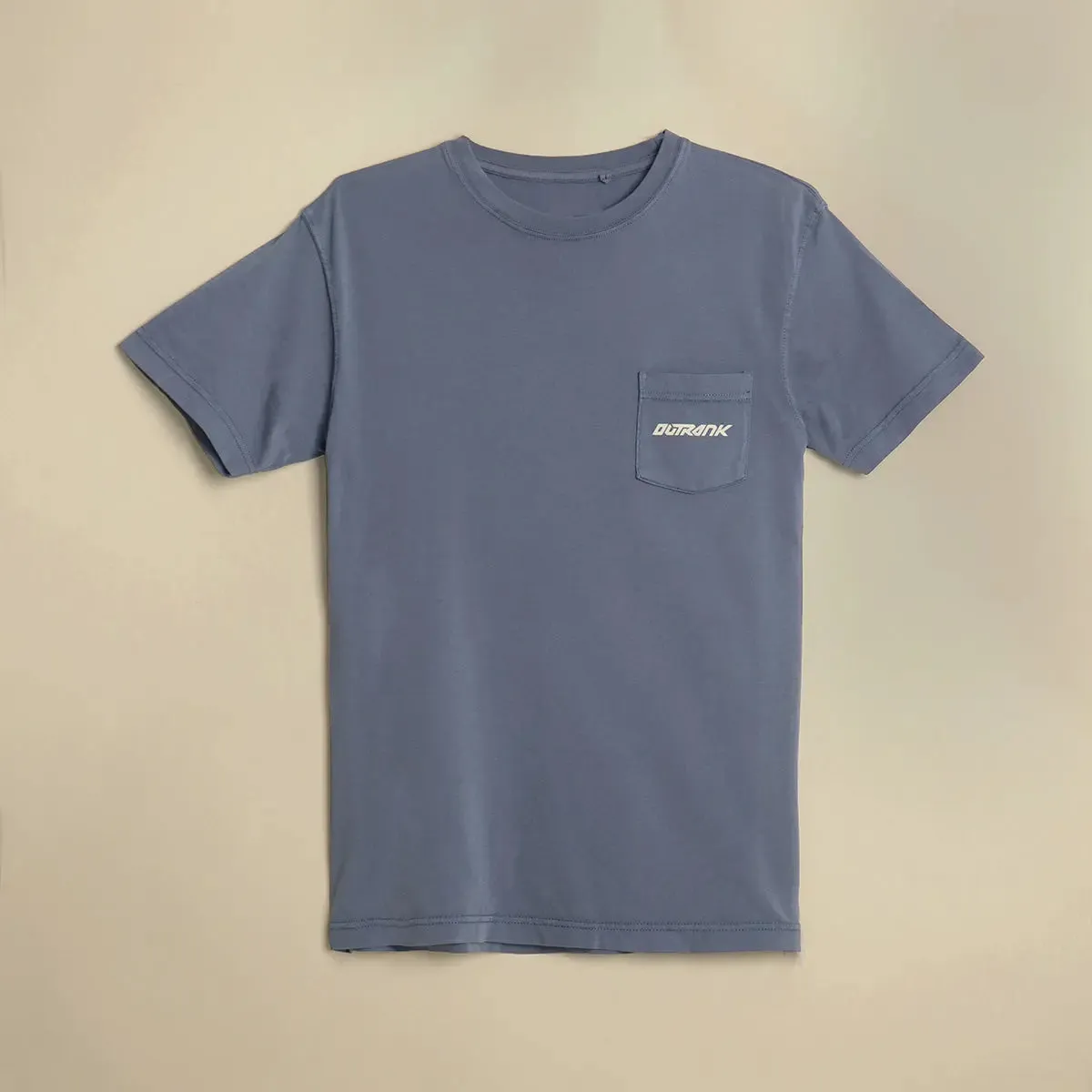 Everyday Pocket Flock T-Shirt - Blue