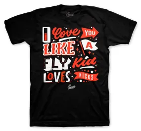 Foamposite Lava Shirt - Love Kicks - Black