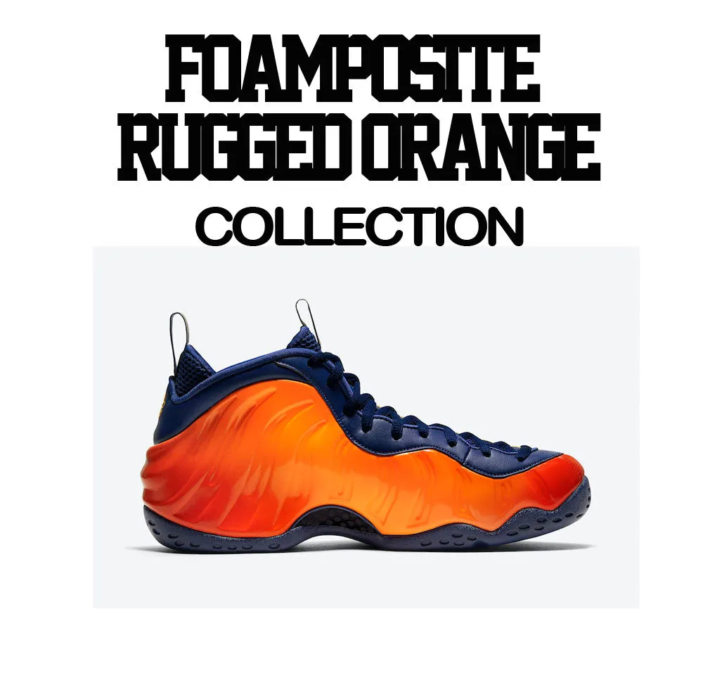 Foamposite Rugged Orange Shirt - Lucky Pennies - Navy