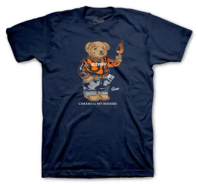 Foamposite Rugged Orange Shirt -Cheers Bear - Navy