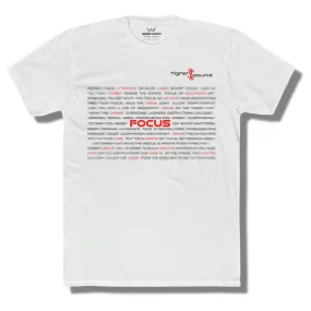 Focus - White - Black / Red