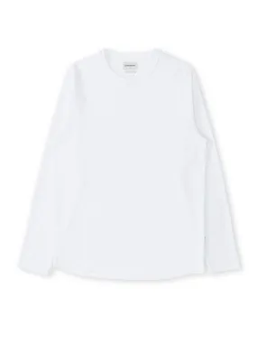 Heavy Long Sleeve Plain T-Shirt Tavistock White