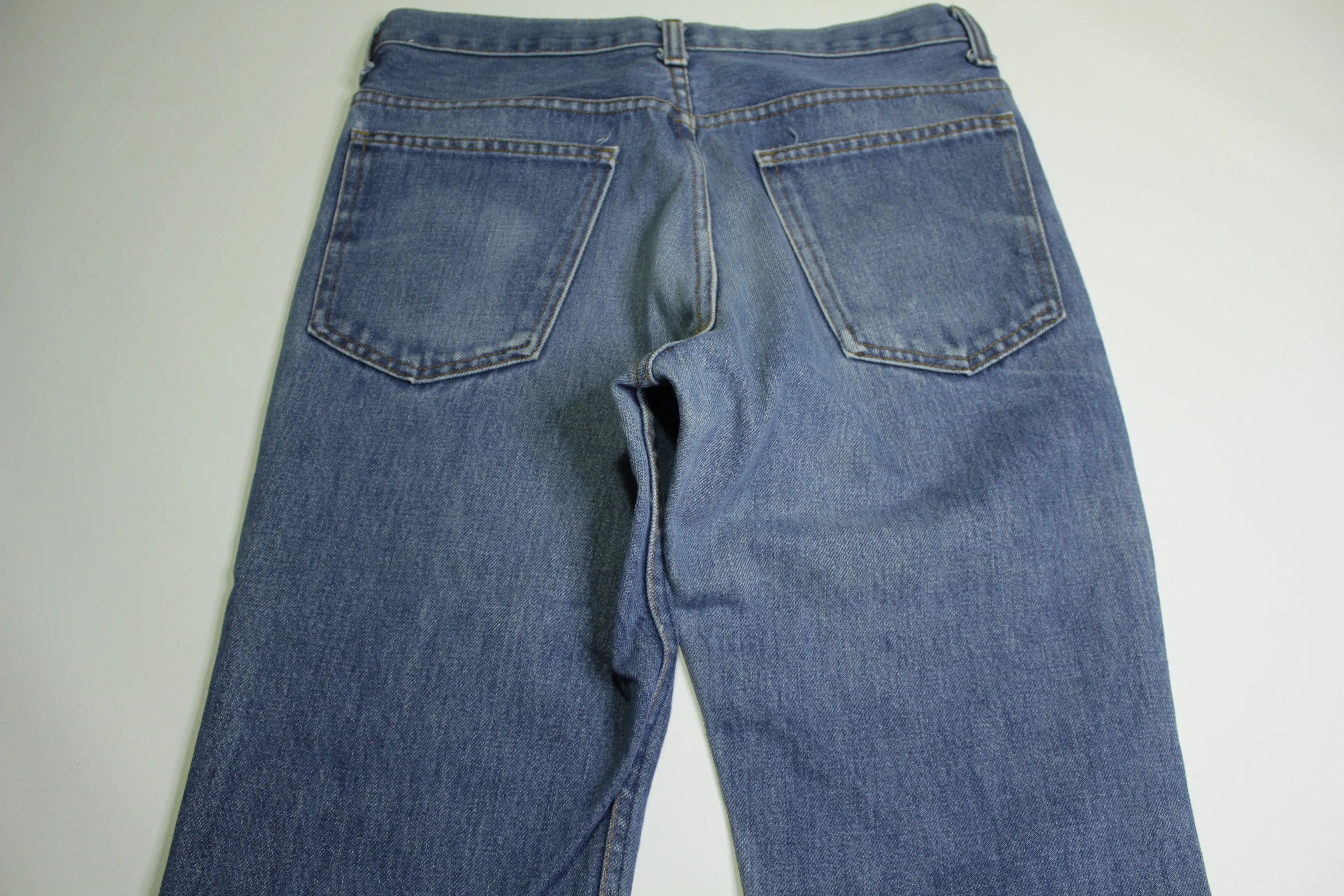 JC Penneys Plain Pocket Vintage 80's Denim Blue Jeans