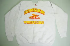 Kamiakin Braves Kennewick Wrestling Vintage 90's FOTL Crewneck Sweatshirt