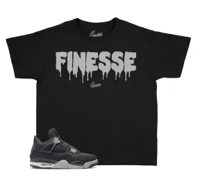 Kids Black Canvas 4 Shirt - Finesse - Black