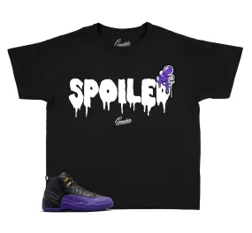 Kids Field Purple 12 Shirt - Spoiled - Black