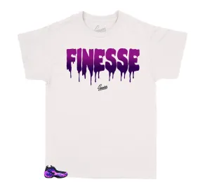 Kid's Foam Purple Camo Shirt - Finesse - White