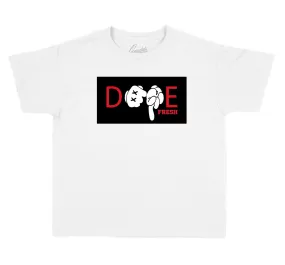 Kids Gym Red 9 Shirt - DPE Hands - White