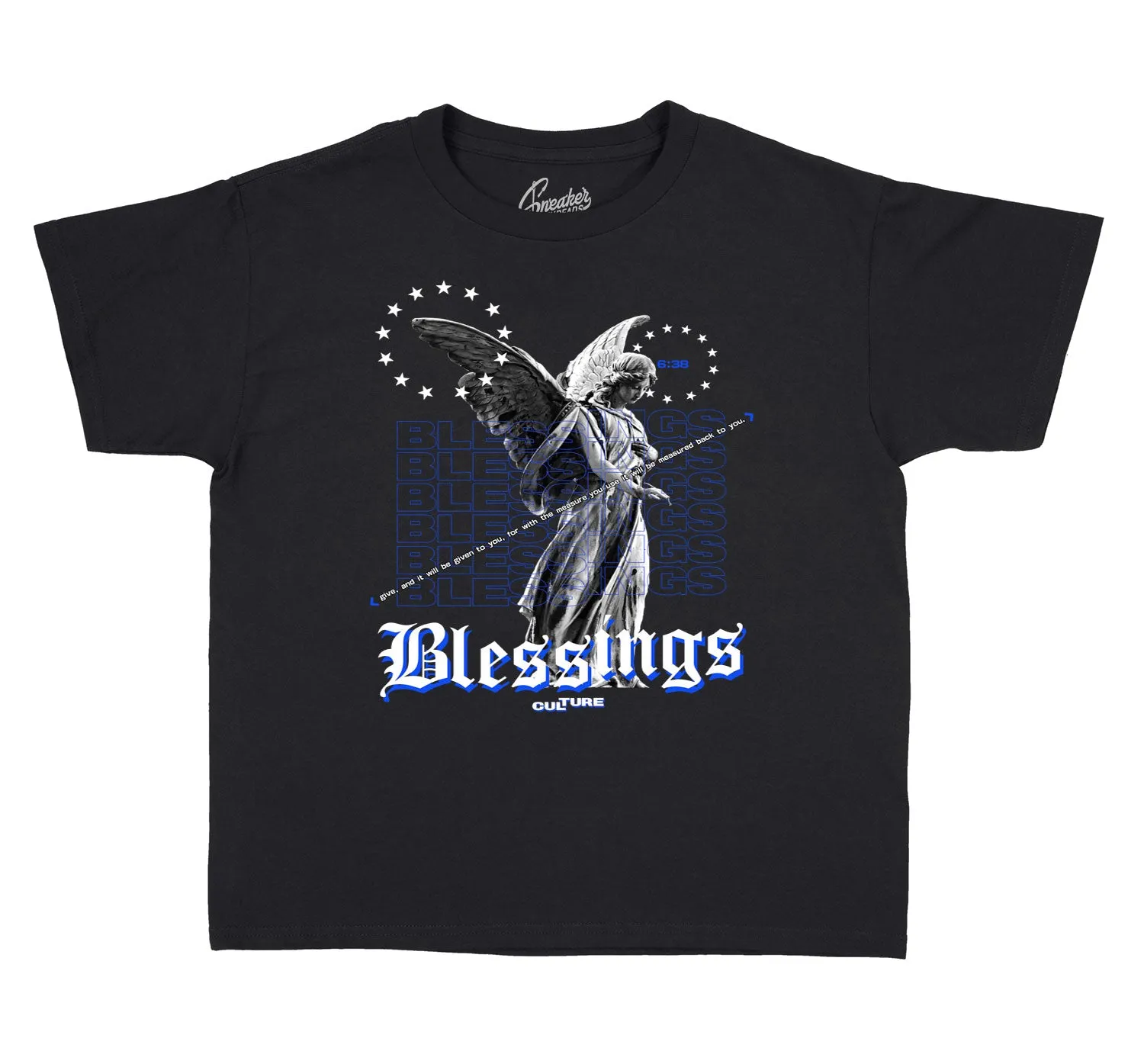 Kids - Racer Blue 3 Blessings Angel Shirt