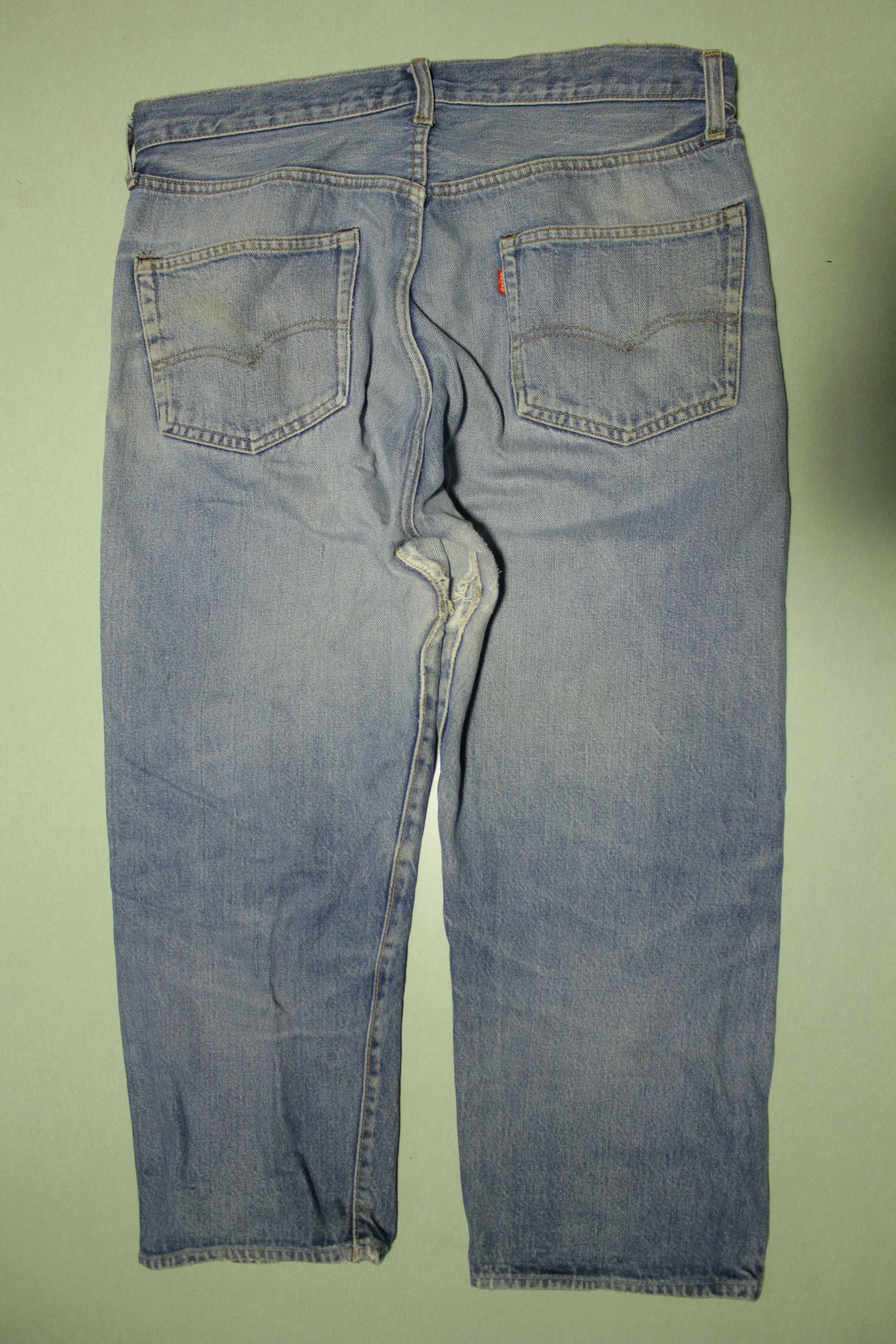 Levis 501 Selvedge Black Bar Tack #6 Stamp Vintage Redline Denim altered Blue Jeans