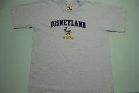 Mickey Mouse Disneyland Mickey Inc Vintage 90's Single Stitch USA Embroidered T-Shirt