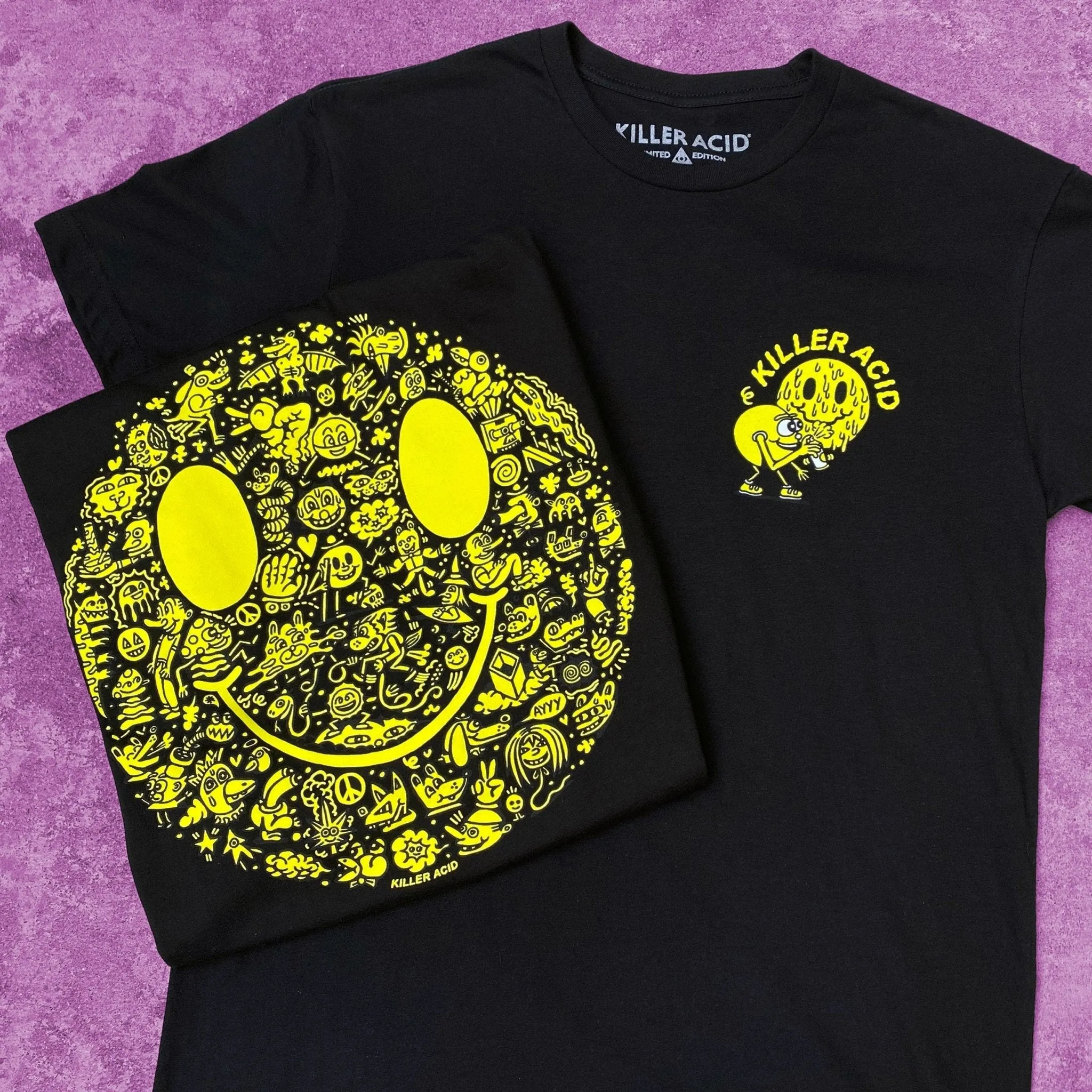 Miles of Smiles Black T-Shirt