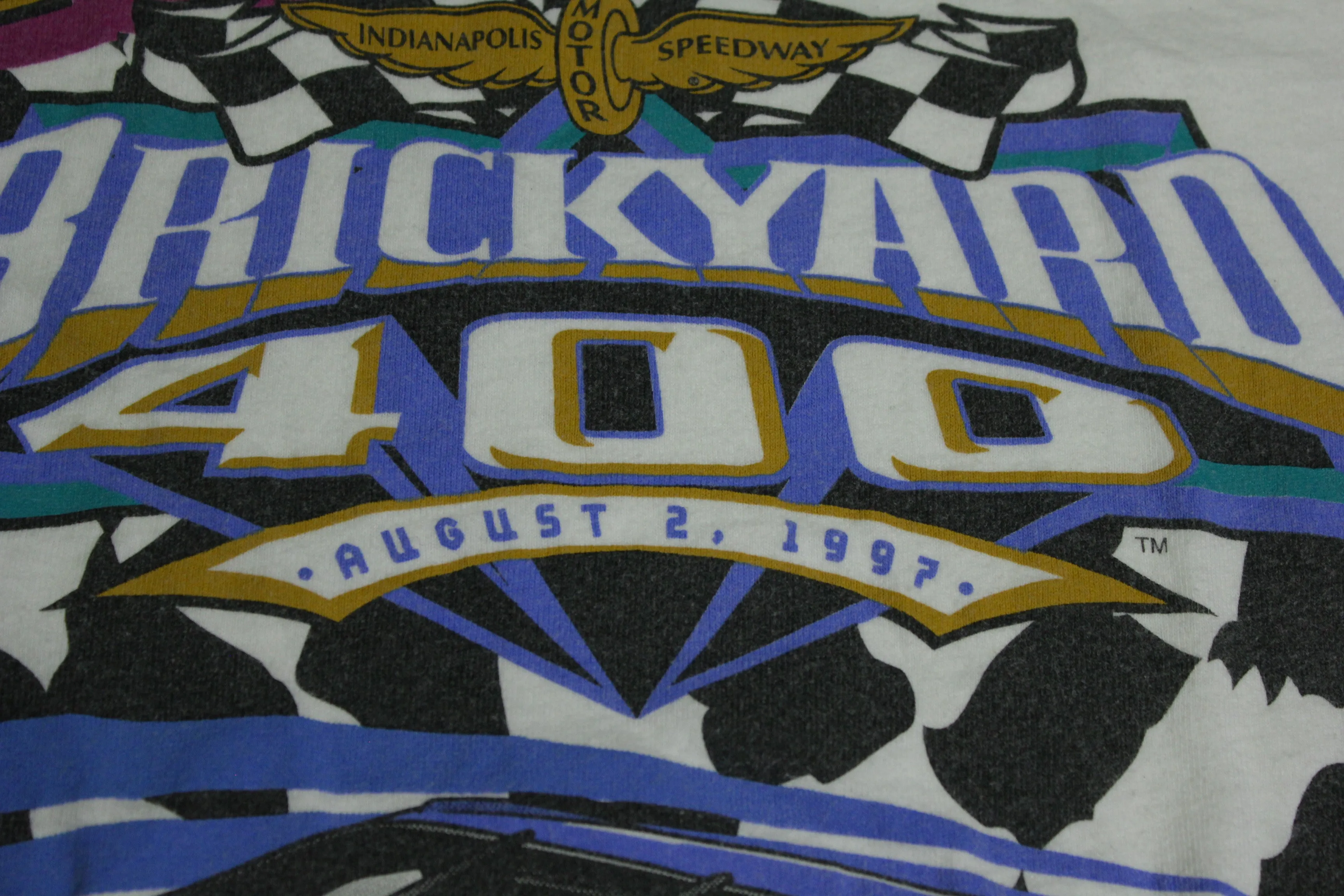 Nascar Brickyard 400 Indianapolis Motor Speedway Vintage 1997 Racing 90's T-Shirt