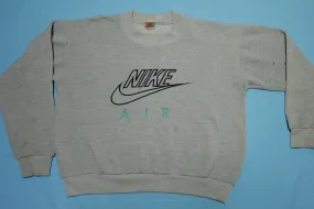 Nike Air Embroidered Vintage 80's 90's Gray Tag Crewneck Sweatshirt