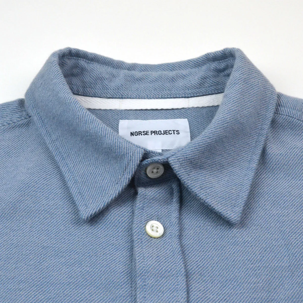 Norse Projects - Anton Brushed Shirt - Fog Blue