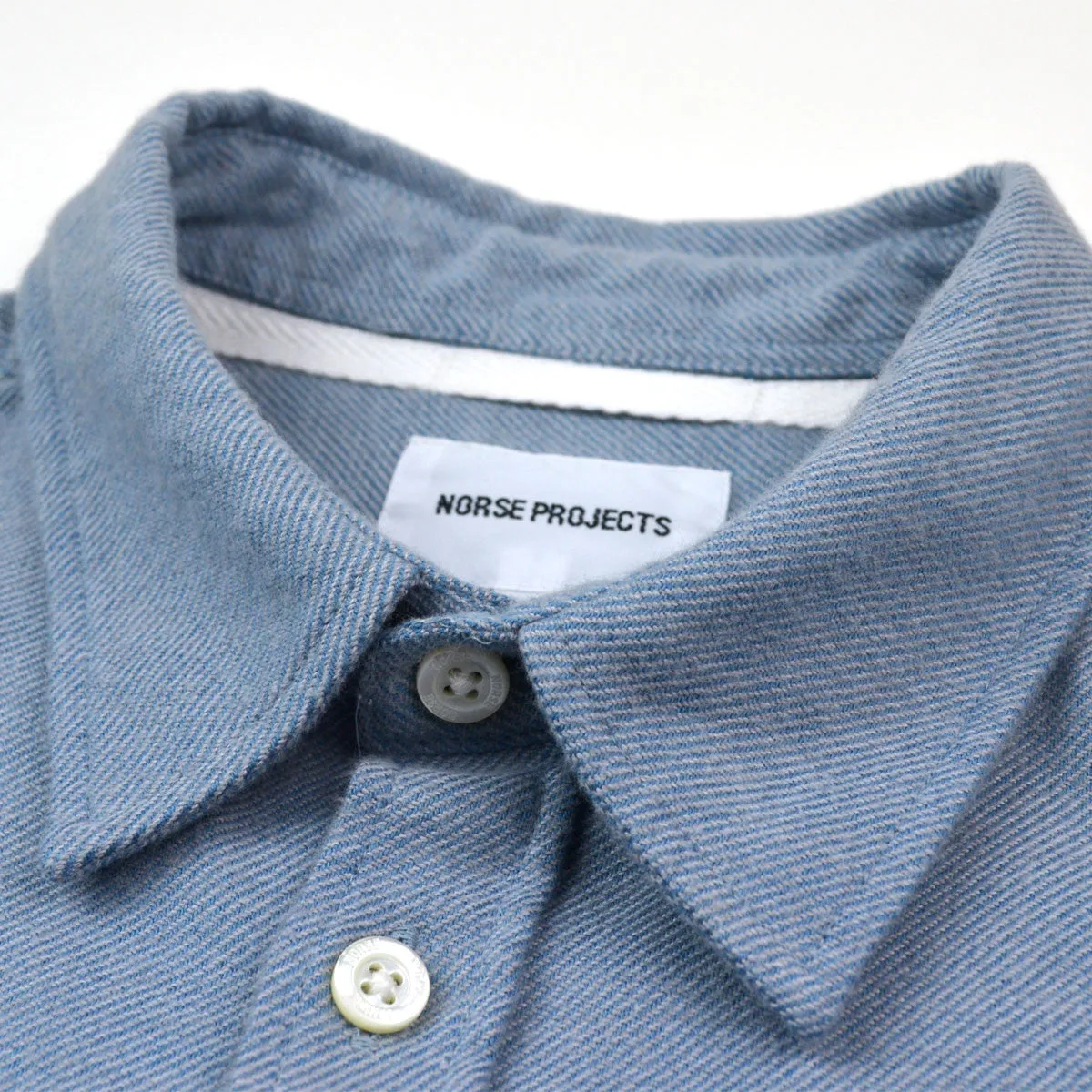 Norse Projects - Anton Brushed Shirt - Fog Blue