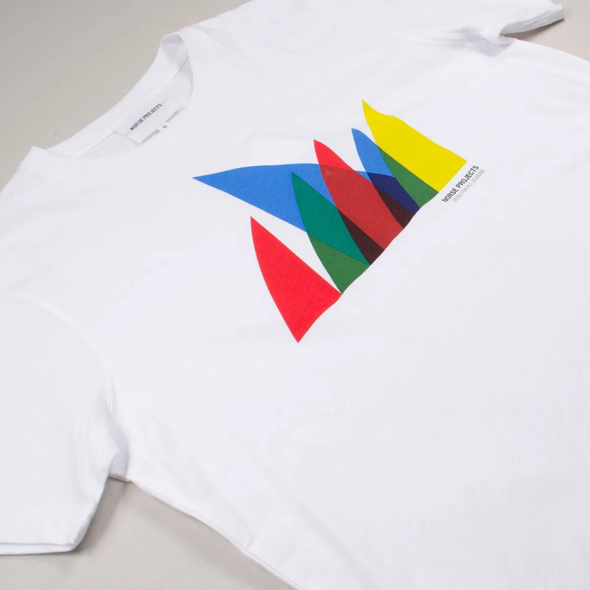 Norse Projects - Niels Spinnaker Logo T-shirt - White