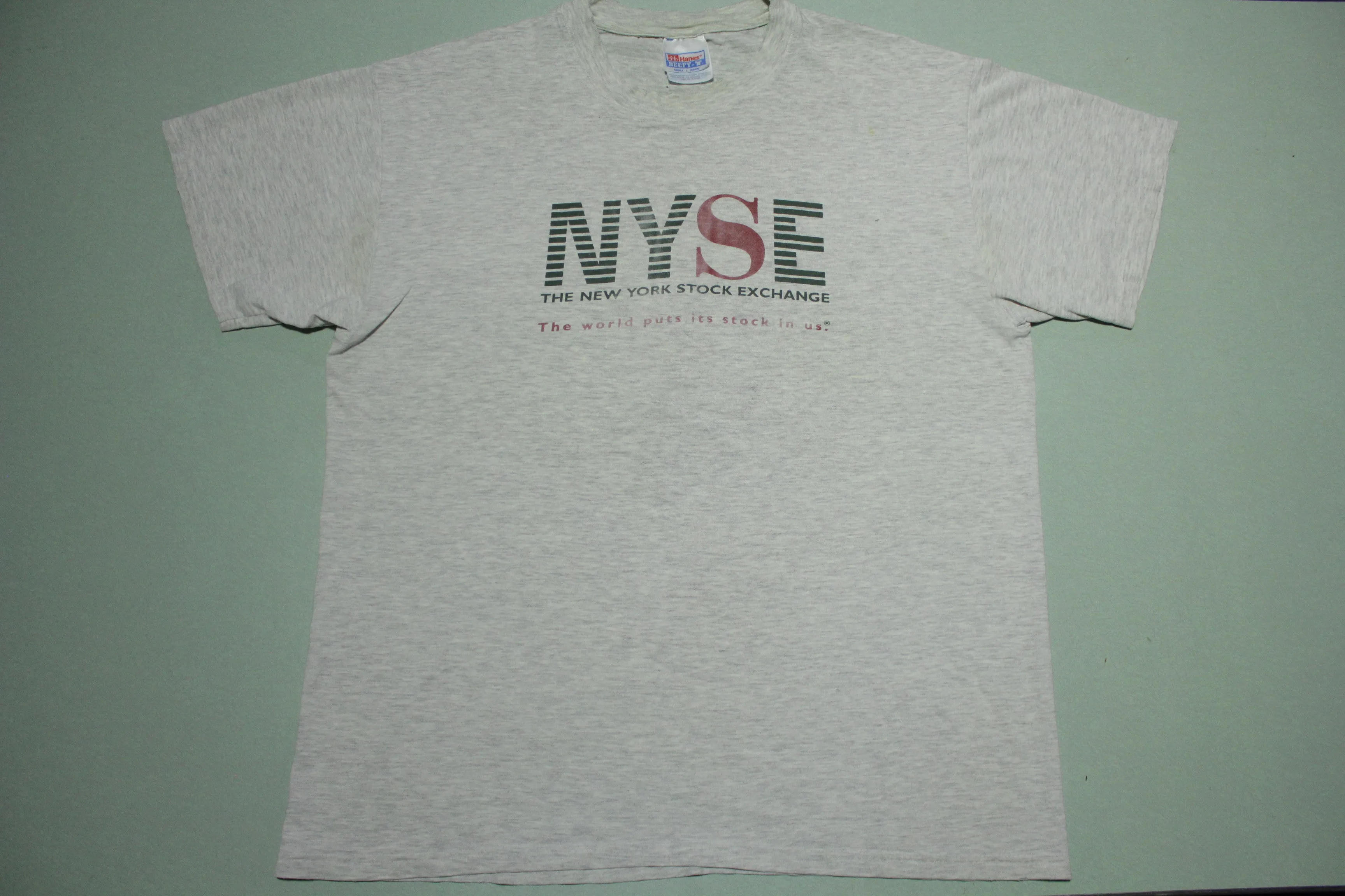 NYSE New York Stock Exchange World  Vintage 90's Hanes USA T-Shirt