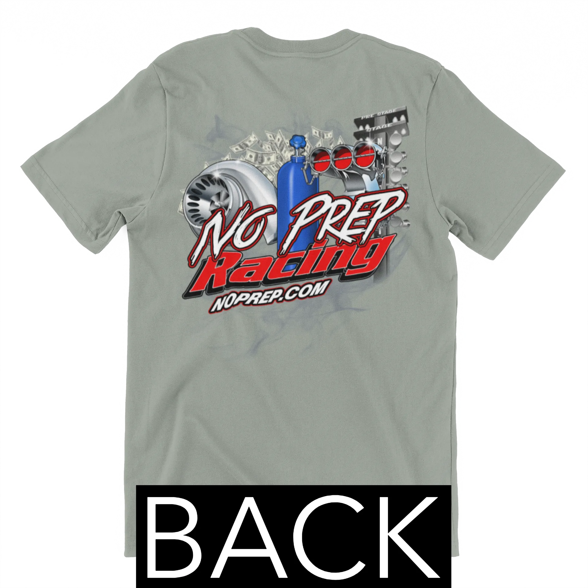 Official No Prep Racing Heather Gray T-Shirt