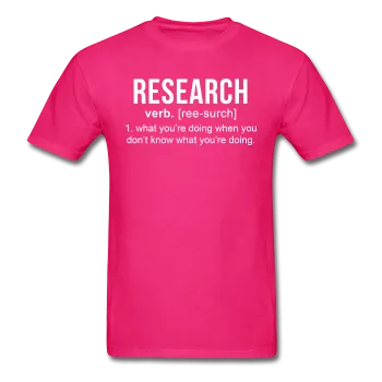 "Research" (white) - Men's T-Shirt