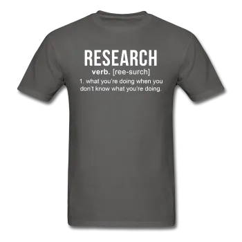 "Research" (white) - Men's T-Shirt