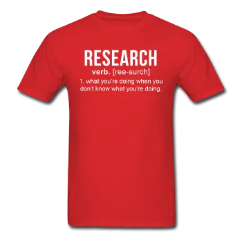 "Research" (white) - Men's T-Shirt