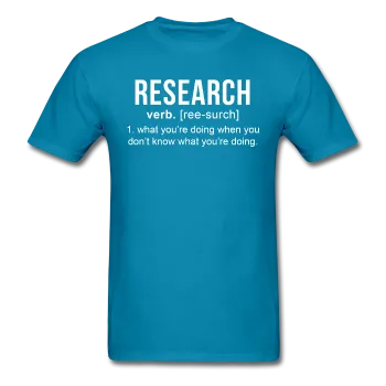 "Research" (white) - Men's T-Shirt